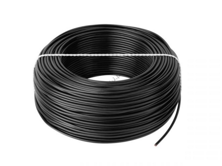 Dodatkowy drut do pastucha, niewidzialne ogrodzenie HT-026 / PET-803, rolka 100mb  (Gruby-Miedź 0,5mm)